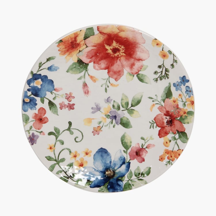 Alora Ceramic Floral Salad Plate - 22cm