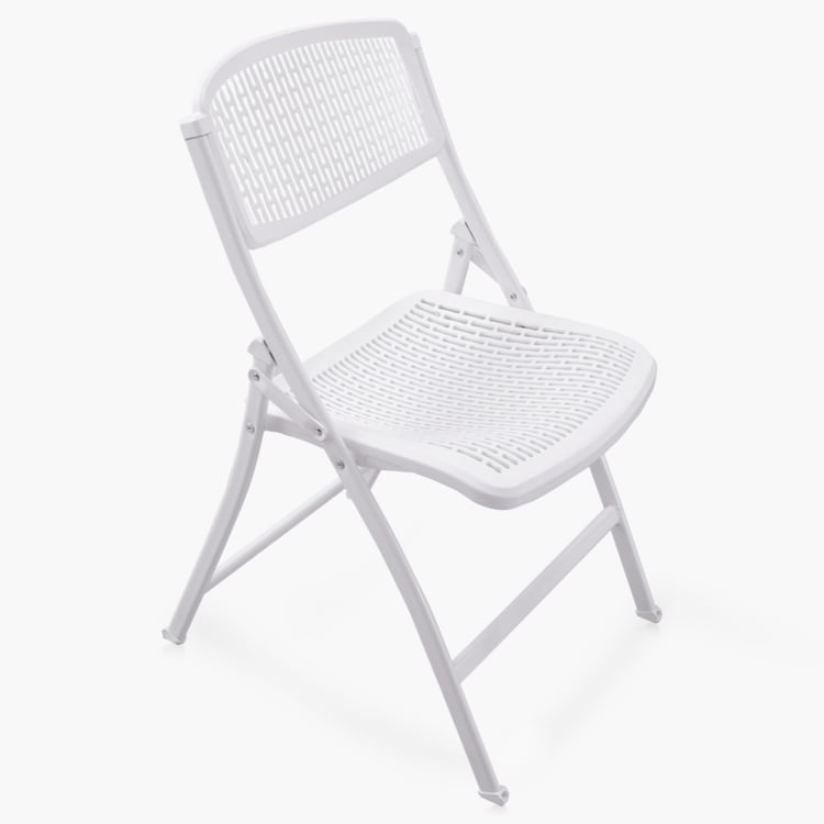 Mesh Folding Chair - White