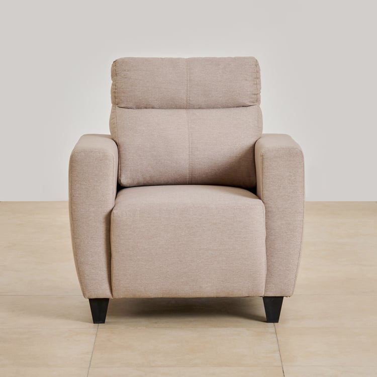 Helios Emily Fabric 1-Seater Sofa - Beige