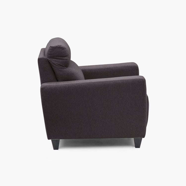 Helios Emily Fabric 1-Seater Sofa - Brown