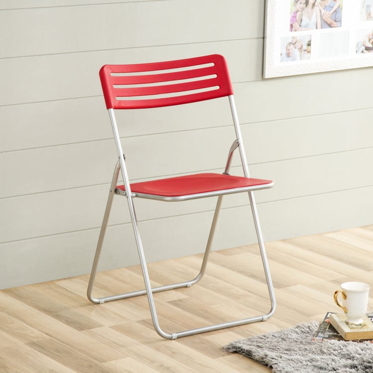 New Reston Contemporary Folding Chair - Red