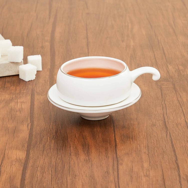 Marshmallow Bone China Cup and Saucer - 160ml