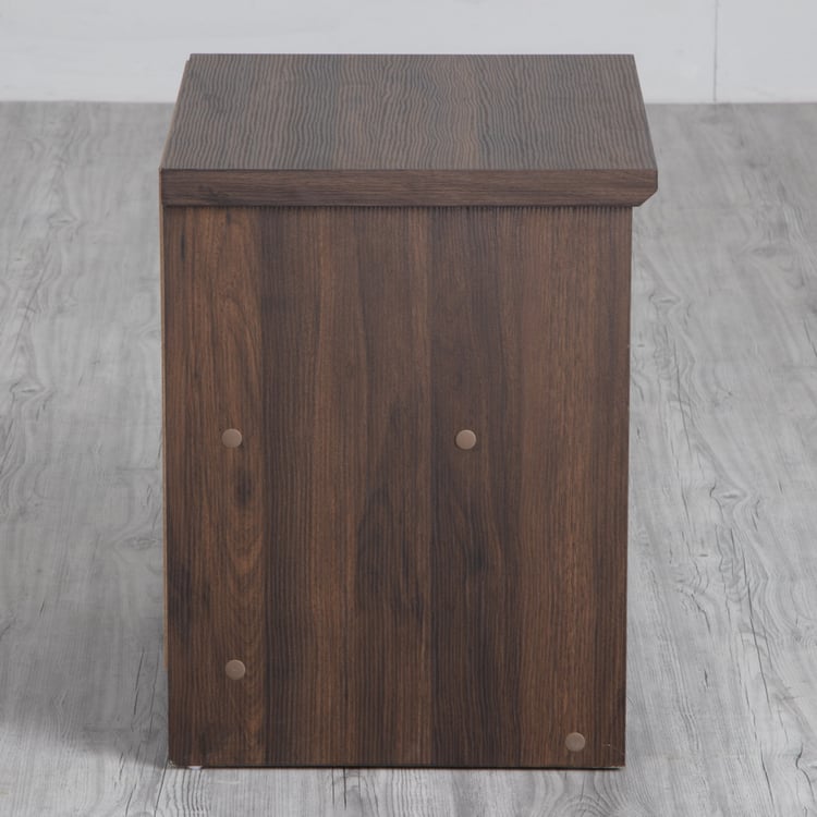 Lewis Bed Side Table with Drawer - Brown