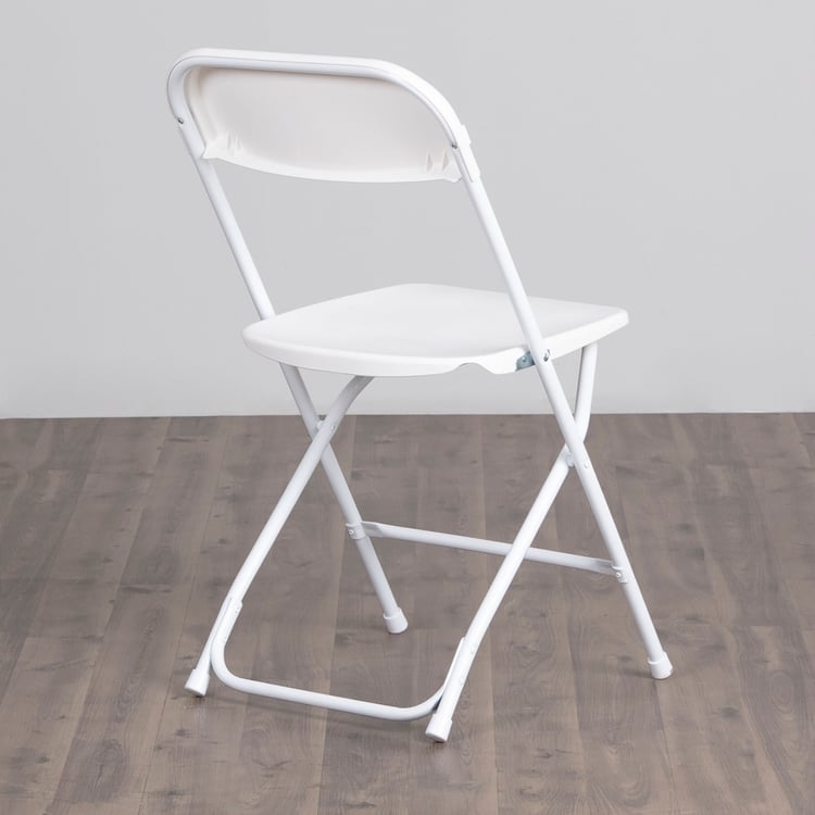 Emma Metal Folding Chair - White