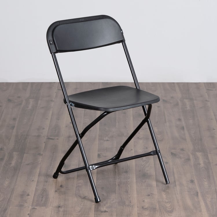 Emma Metal Folding Chair - Black