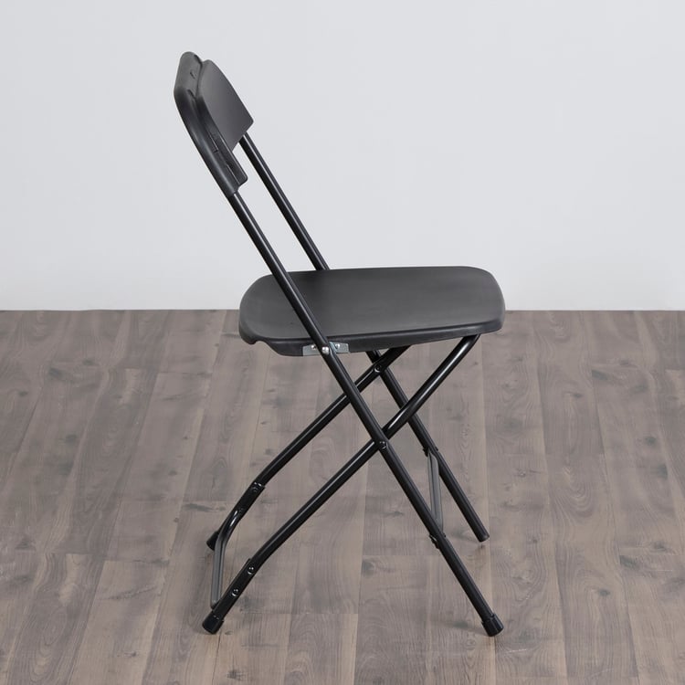 Emma Metal Folding Chair - Black