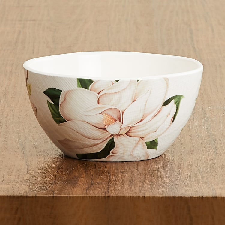 Alora Ironstone Floral Printed Cereal Bowl - 750ml