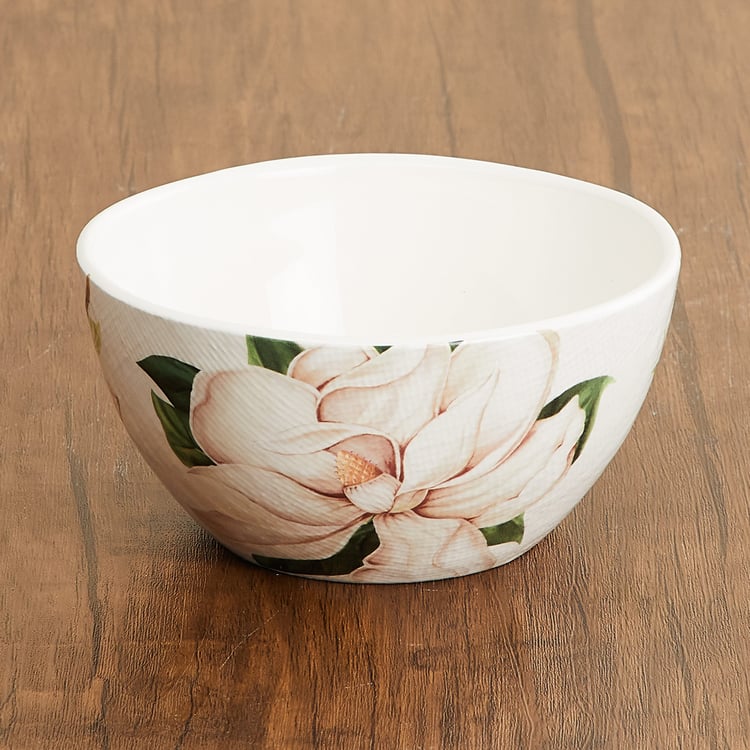 Alora Ironstone Floral Printed Cereal Bowl - 750ml