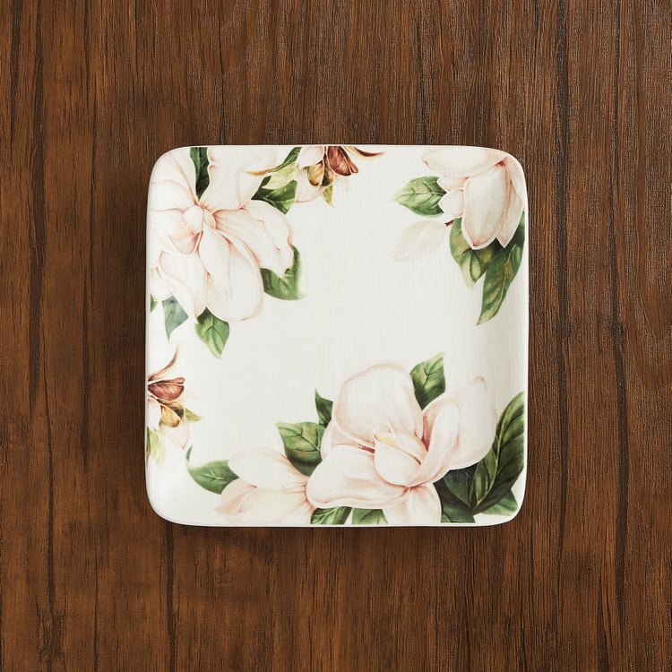 Alora Stoneware Floral Printed Appetizer Plate - 15cm
