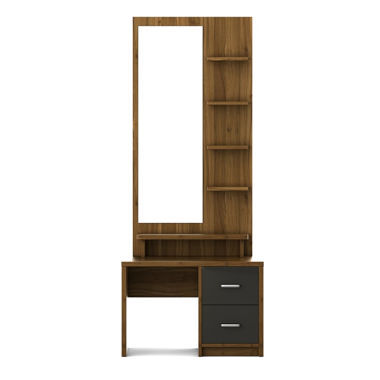 Quadro Dresser Mirror with Drawer - Brown