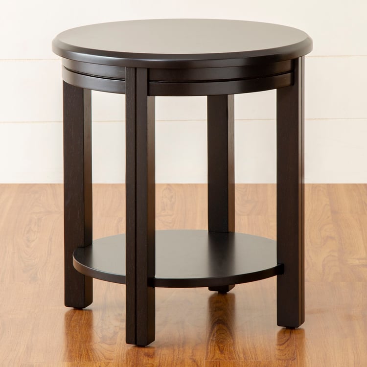 Montoya Rubber Wood End Table - Brown