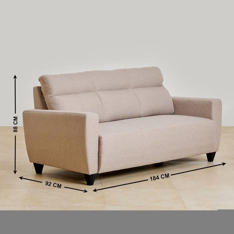 Emily Fabric 3+1 Seater Sofa Set - Beige