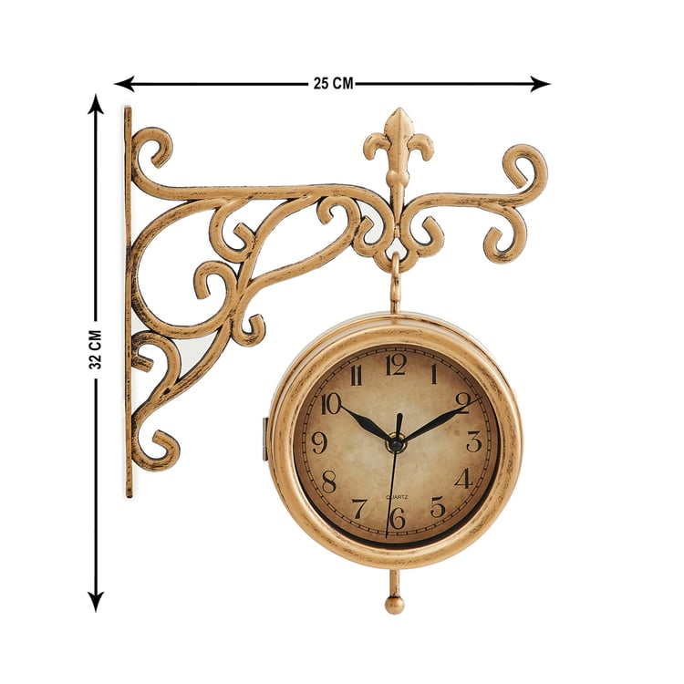 Casablanca Double-Sided Station Clock