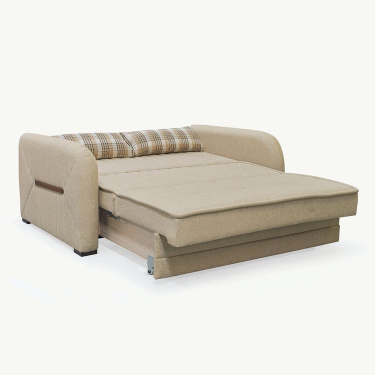 Bogota Fabric 3-Seater Sofa Bed - Beige