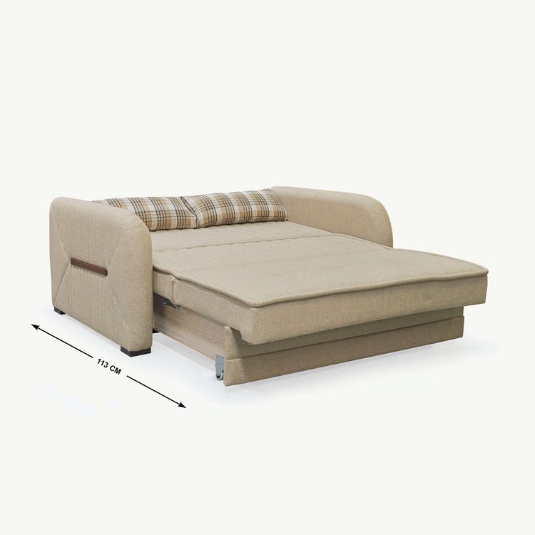 Bogota Fabric 3-Seater Sofa Bed - Beige