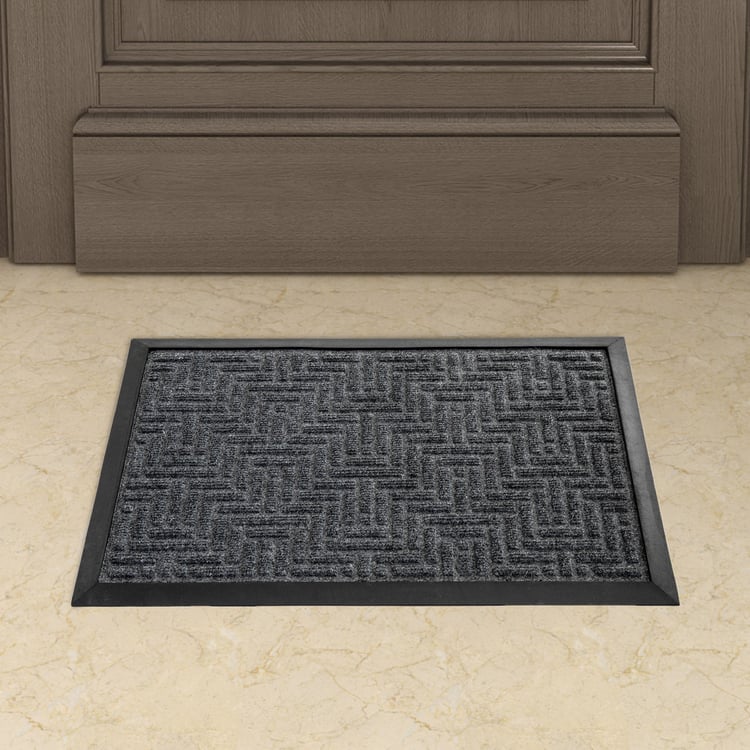 Cadence Astilbe Chevron Embossed Doormat - 60x40cm
