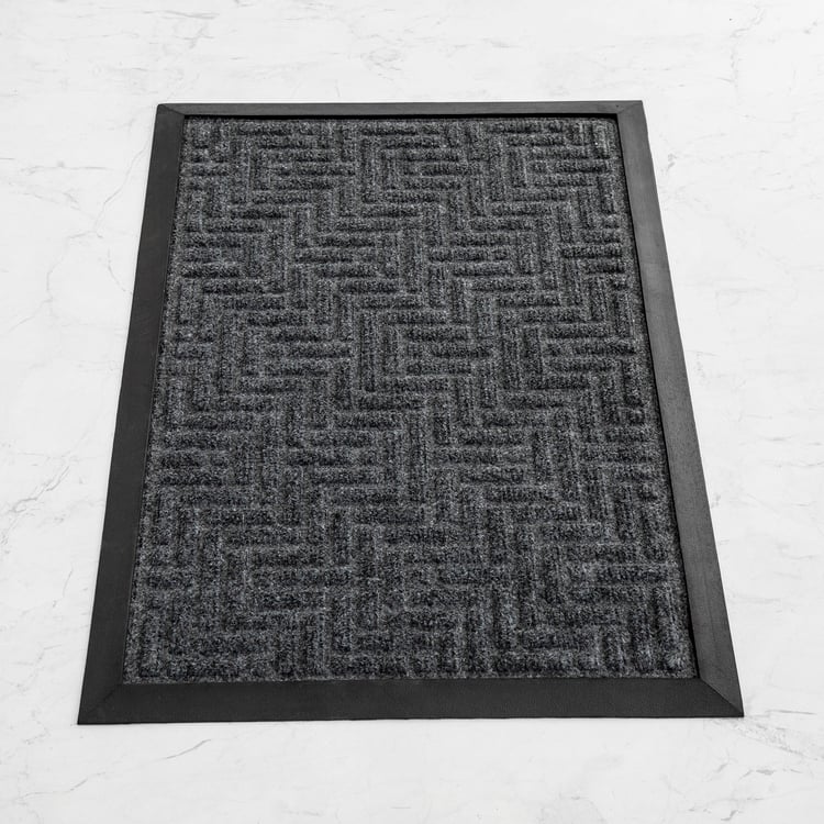 Cadence Astilbe Chevron Embossed Doormat - 60x40cm