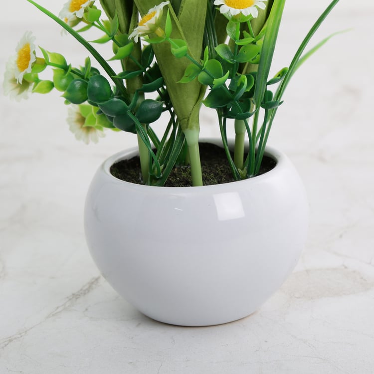 Gardenia Artificial Tulip Flower in Pot