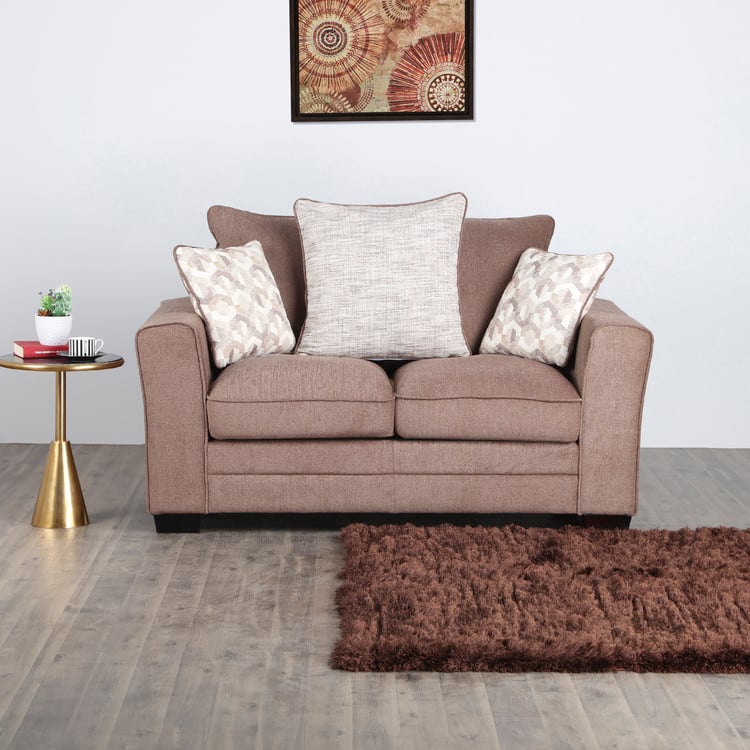 Jesebel Fabric 2-Seater Sofa - Brown