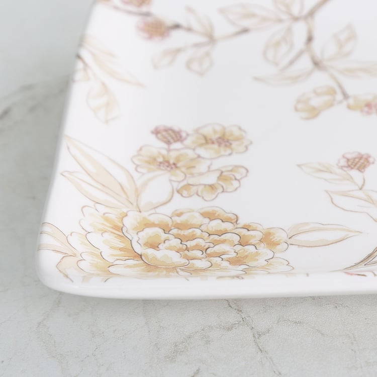 Alora Stoneware Floral Print Appetizer Plate - 15cm