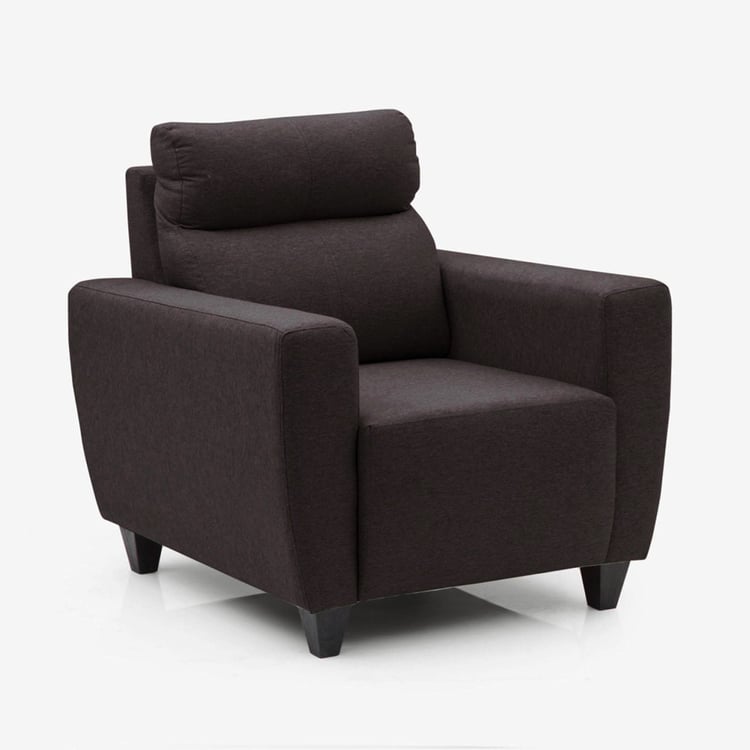Emily Fabric 3+1+1 Seater Sofa Set - Brown