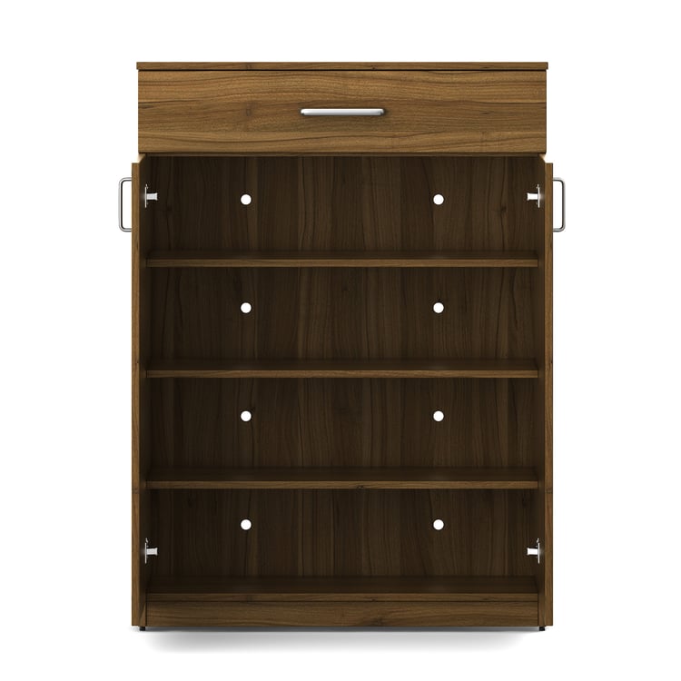 Quadro 12 Pairs Shoe Cabinet with Drawer - Brown