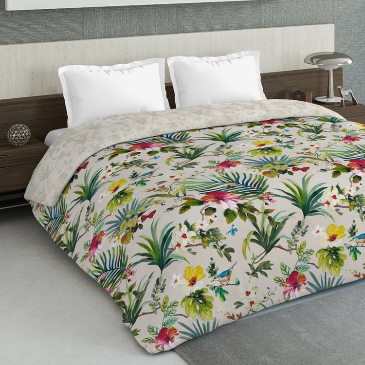 D'DECOR Delta Printed Double Bed Comforter - 2.29m x 2.74m