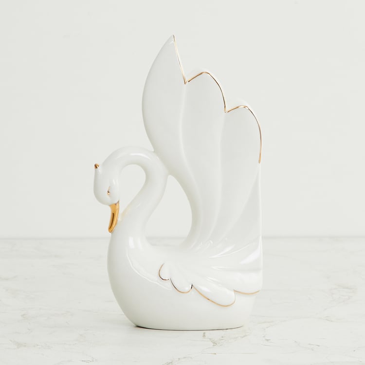 Brighton Ceramic Swan Book End