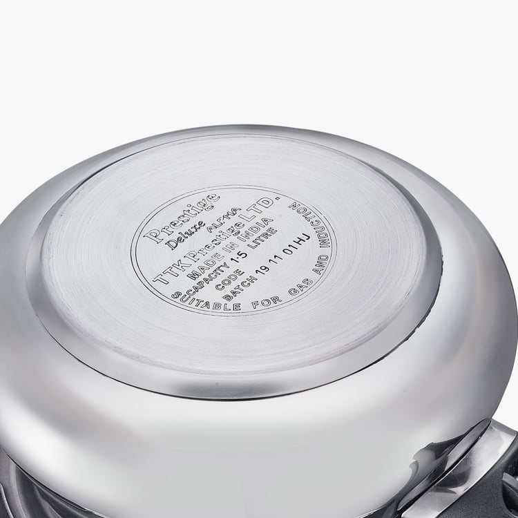 PRESTIGE Svachh Deluxe Alpha Silver Stainless Steel Baby Handi Pressure Cooker - 2l