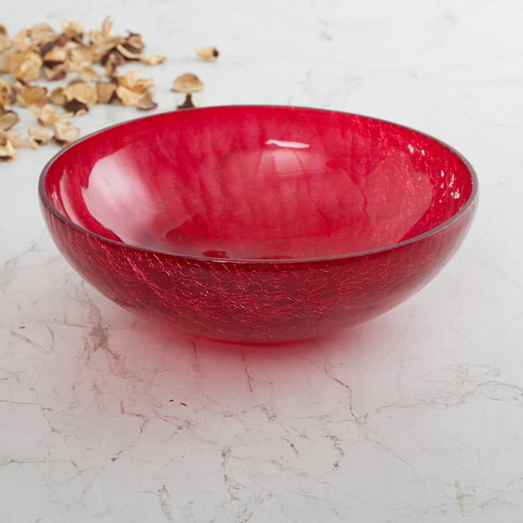 Mabel Glass Crackle Decorative Bowl