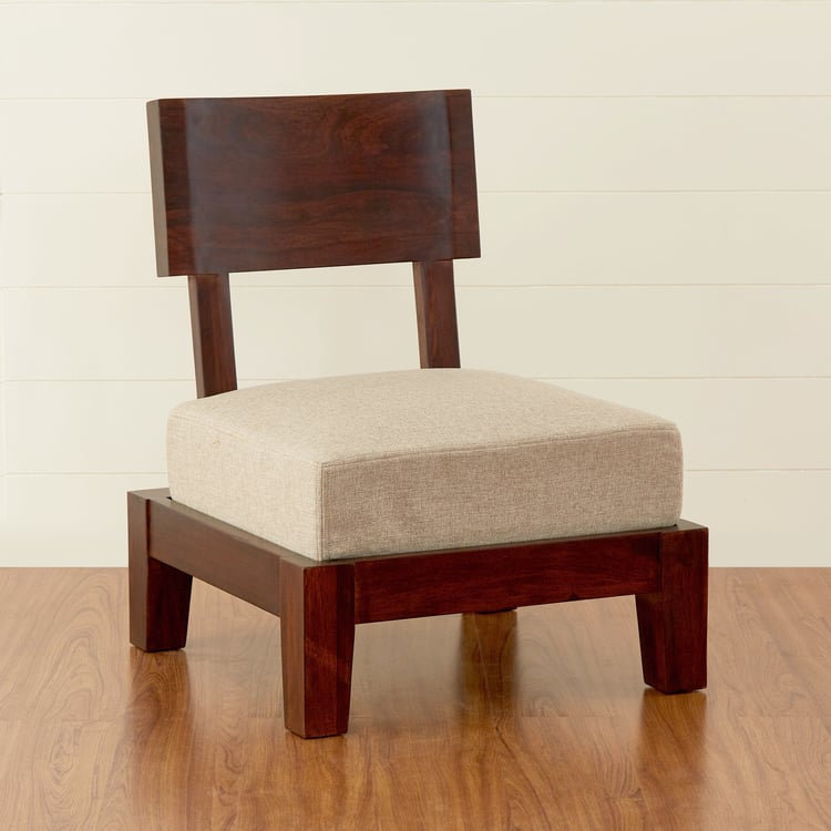 Aarya Sheesham Wood Tea Chair - Brown