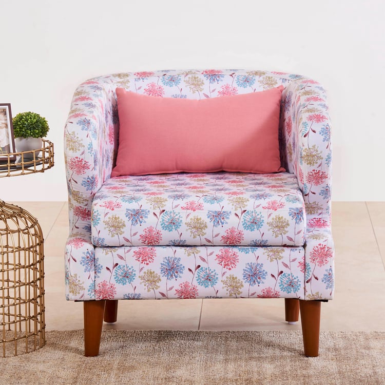 Erin Fabric Accent Chair - Pink