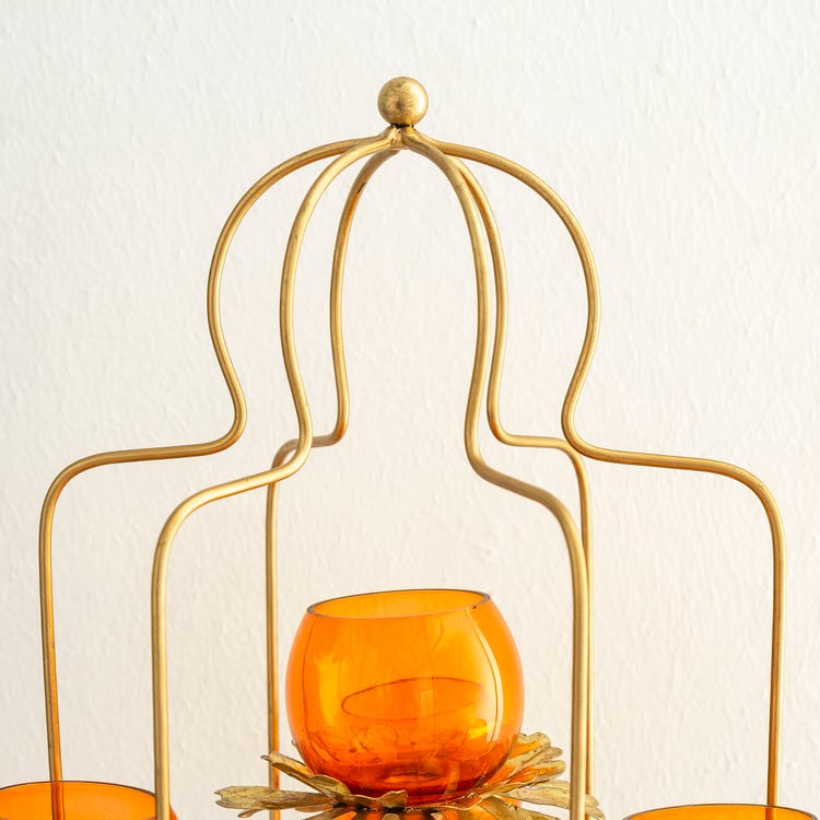 Marigold Orange Multi Votive Holder – 50 x 20.8cm