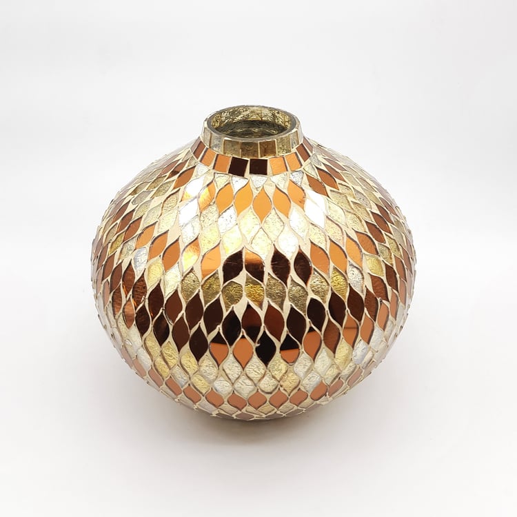 Corsica Glass Mosaic Vase