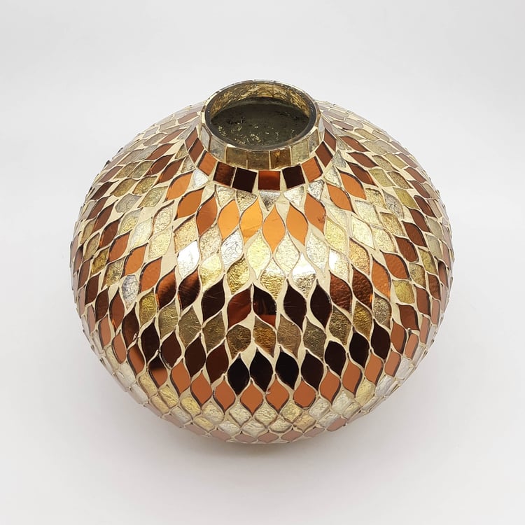 Corsica Glass Mosaic Vase
