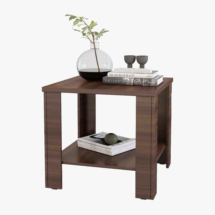 Clary End Table - Brown