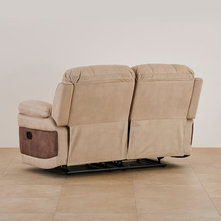 Dawson Fabric 2-Seater Recliner - Beige
