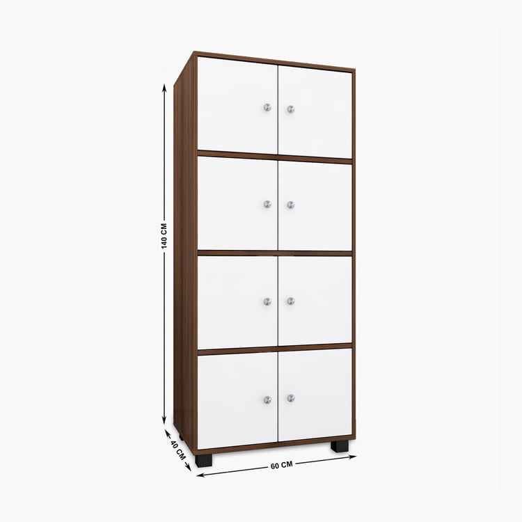 Helios Besta 4-Tier Book Cabinet - White