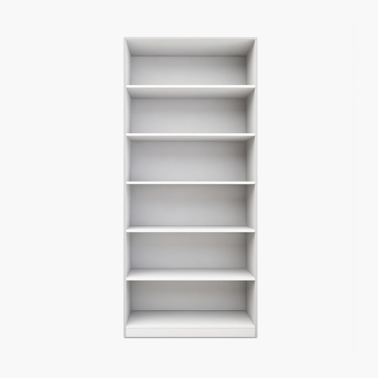 Helios Reynan 6-Tier Book Shelf - White