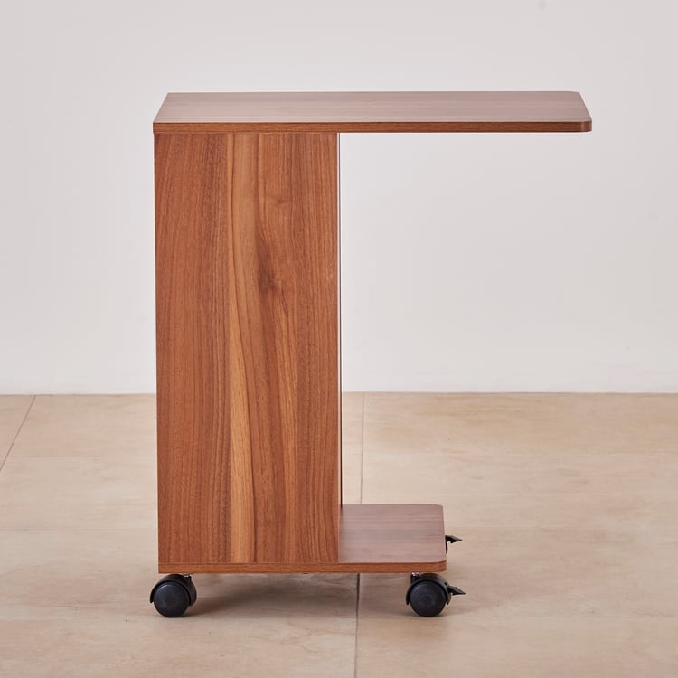 Helios Lewis Portable End Table - Brown