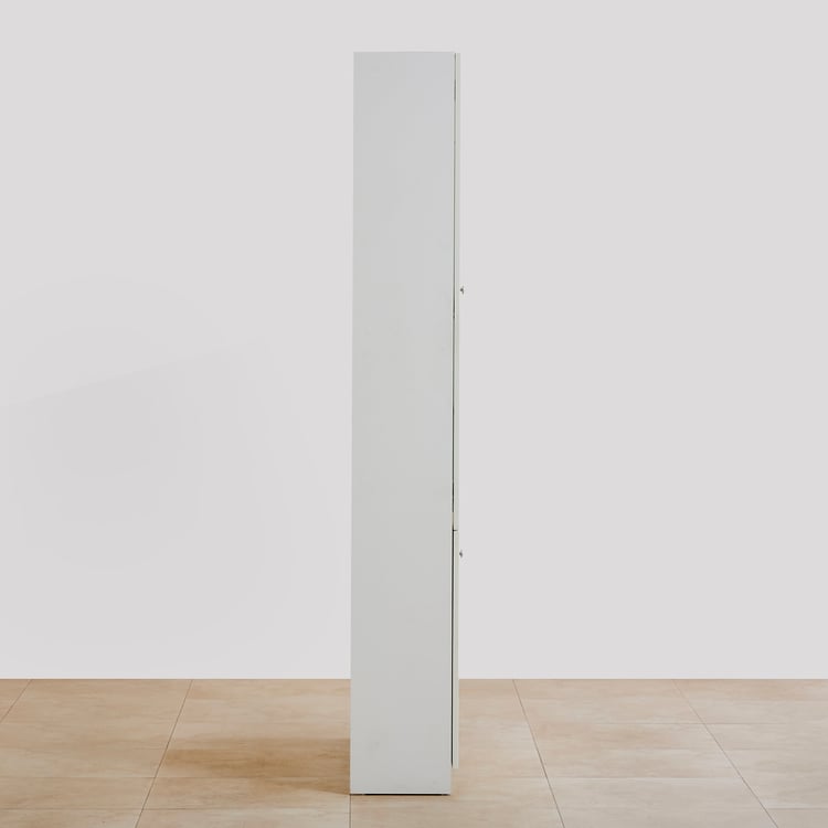 Reynan 3-Door Book Cabinet - White