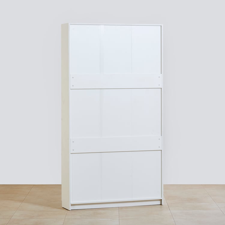 Reynan 3-Door Book Cabinet - White
