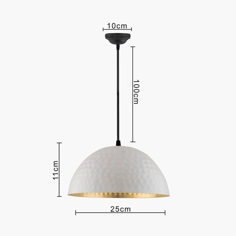 HOMESAKE Contemporary Decor White Metal Ceiling Lamp