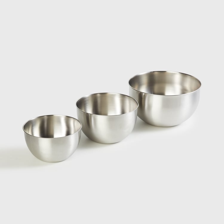 Corsica Set of 3 Stainless Steel Mixing Bowls