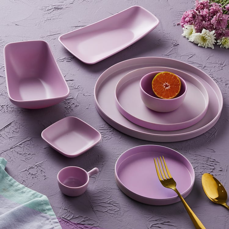 Soulful Pastels Purple Solid Melamine Dinner Plate - 28cm