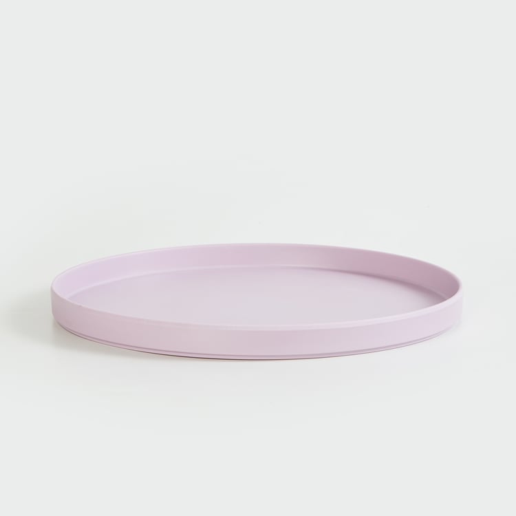 Soulful Pastels Purple Solid Melamine Dinner Plate - 28cm