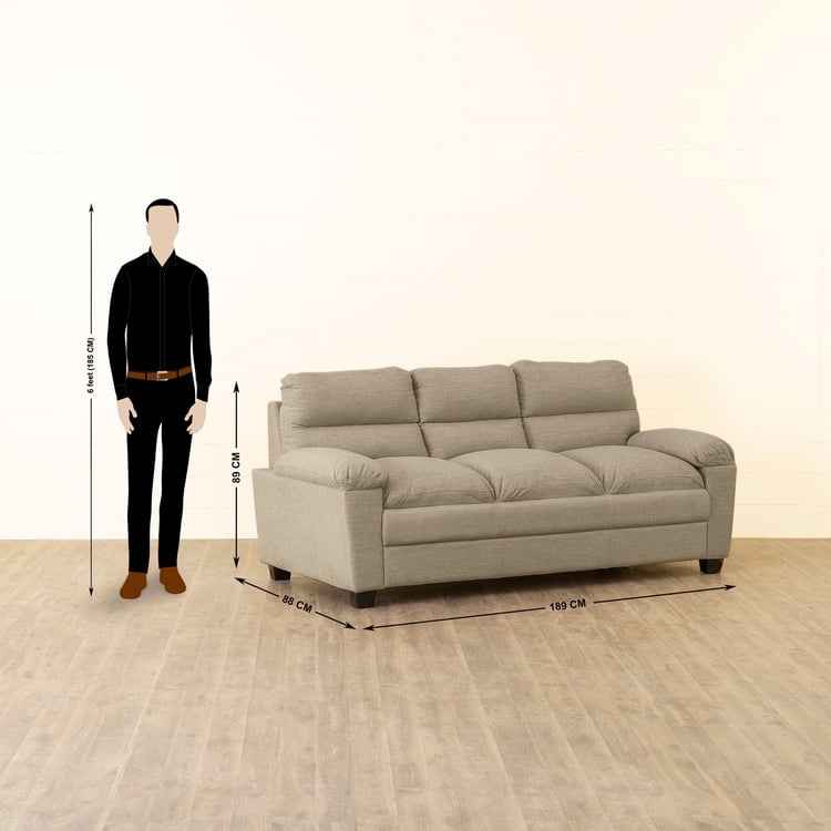 Helios Scott Nxt Fabric 3+2 Seater Sofa Set - Beige