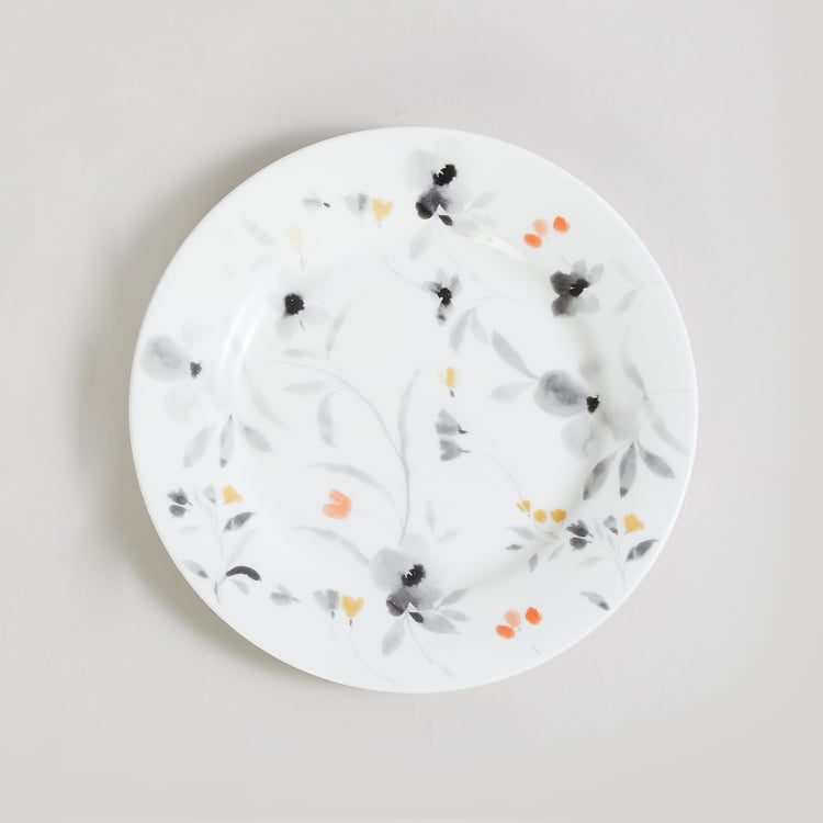 Mandarin-Modern Retreat Multicolour Floral Print Bone China Side Plate - 19.3cm