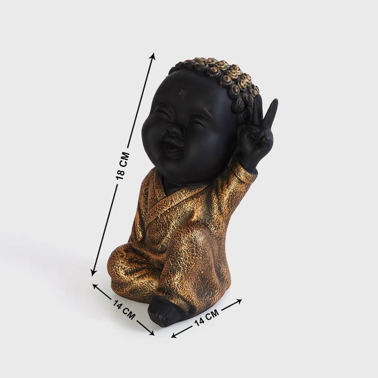 Corsica Harmony Polyresin Peace Baby Buddha Figurine