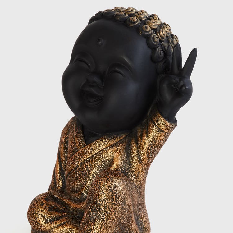 Corsica Harmony Polyresin Peace Baby Buddha Figurine